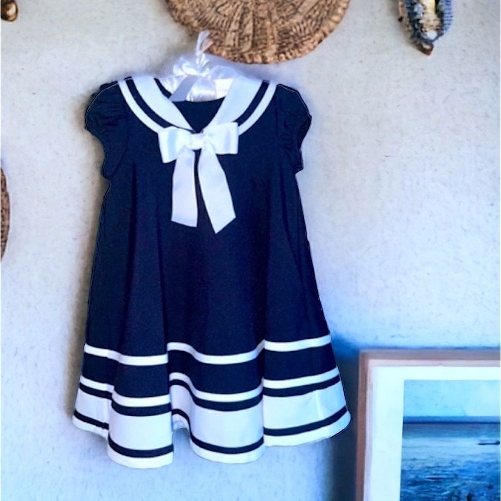 Bonnie Baby l Navy Dress l 24 Months l EUC